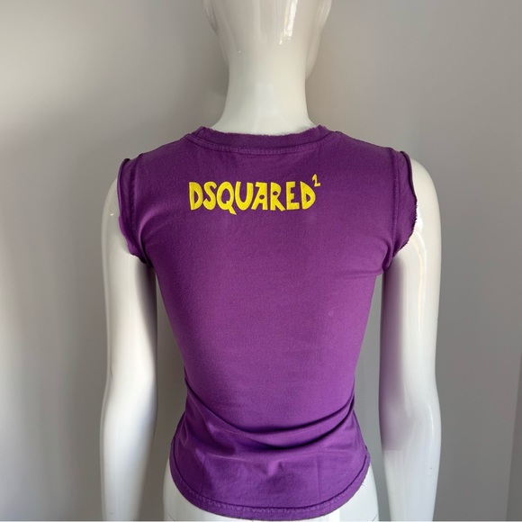 Authentic vintage Dsquared2 Y2K purple teenage trouble tank top - Picture 4 of 10